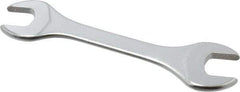 Facom - 12mm x 13mm Stubby Open End Wrench - 4-5/16" OAL, Double End, Satin Finish, 15° Head Angle - Industrial Tool & Supply