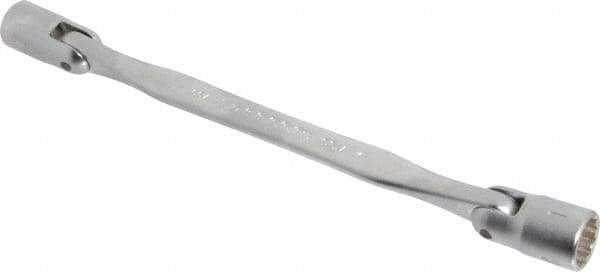 Facom - 16 x 17", 12 Point, Satin Chrome Coated, Double Flex-End Socket Wrench - 11-1/32" OAL, 35mm Head Thickness - Industrial Tool & Supply