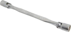 Facom - 16 x 17", 12 Point, Satin Chrome Coated, Double Flex-End Socket Wrench - 11-1/32" OAL, 35mm Head Thickness - Industrial Tool & Supply