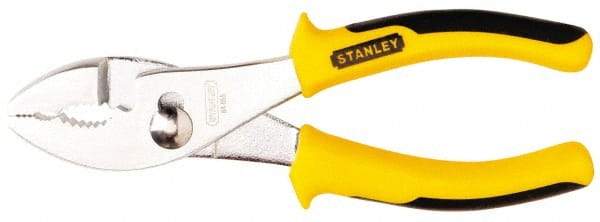 Stanley - 6-5/8" OAL, 1-27/64" Jaw Length, Slip Joint Pliers - 2 Positions, Serrated Jaw, Slip Joint Head, Slip Joint Plier Tool, Serrated Pipe Jaw - Industrial Tool & Supply