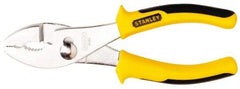 Stanley - 6-5/8" OAL, 1-27/64" Jaw Length, Slip Joint Pliers - 2 Positions, Serrated Jaw, Slip Joint Head, Slip Joint Plier Tool, Serrated Pipe Jaw - Industrial Tool & Supply