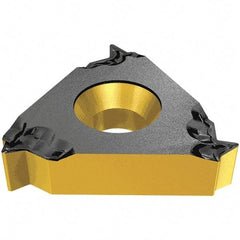 Iscar - 08IR Internal Right Hand 28 Whitworth Laydown Threading Insert - Grade IC228, TiCN/TiN Coated Carbide - Industrial Tool & Supply