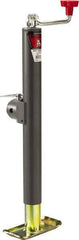 Bulldog - Round Swivel Topwind Jack - 5,000 Lb Load Capacity, 14.7 to 29.7" Service Height - Industrial Tool & Supply