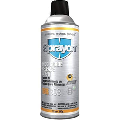 Sprayon - 16 Ounce Aerosol Can, Clear, General Purpose Mold Release - Food Grade, Silicone Composition - Industrial Tool & Supply