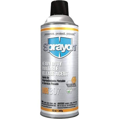 Sprayon - 16 Ounce Aerosol Can, Clear, Heavy-Duty Mold Release - Silicone Composition - Industrial Tool & Supply