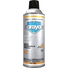 Sprayon - 16 Ounce Aerosol Can, White, General Purpose Mold Release - Dry Film Composition - Industrial Tool & Supply