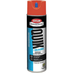 Krylon - 20 fl oz Red Marking Paint - 50 to 60 Sq Ft Coverage, Water-Based Formula - Industrial Tool & Supply