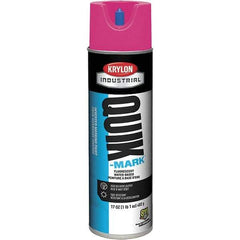 Krylon - 20 fl oz Pink Marking Paint - 50 to 60 Sq Ft Coverage, Water-Based Formula - Industrial Tool & Supply