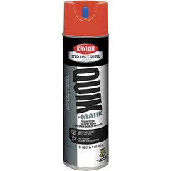 Krylon - 20 fl oz Red Marking Paint - 50 to 60 Sq Ft Coverage, Solvent-Based Formula - Industrial Tool & Supply