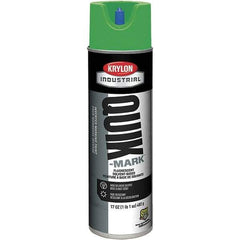 Krylon - 20 fl oz Green Marking Paint - 50 to 60 Sq Ft Coverage, Solvent-Based Formula - Industrial Tool & Supply