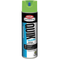 Krylon - 20 fl oz Green Marking Paint - 50 to 60 Sq Ft Coverage, Water-Based Formula - Industrial Tool & Supply