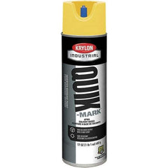 Krylon - 20 fl oz Yellow Marking Paint - 50 to 60 Sq Ft Coverage, Solvent-Based Formula - Industrial Tool & Supply