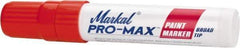 Markal - Orange Paint Marker - Broad Tip, Alcohol Base Ink - Industrial Tool & Supply