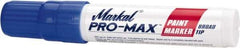 Markal - Blue Paint Marker - Broad Tip, Alcohol Base Ink - Industrial Tool & Supply
