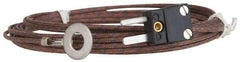 Thermo Electric - 0 to 900°F, J Surface, Thermocouple Probe - 25 Ft. Cable Length, Mini Connector, 15 Sec Response Time - Industrial Tool & Supply