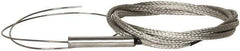 Thermo Electric - 0 to 1600°F, J Flexible, Thermocouple Probe - 3 Ft. Cable Length, Stripped Ends, 12 Inch Probe Sheath Length, 3 Sec Response Time - Industrial Tool & Supply