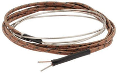 Thermo Electric - 0 to 1600°F, J Flexible, Thermocouple Probe - 3 Ft. Cable Length, Stripped Ends, 25 Inch Probe Sheath Length, 3 Sec Response Time - Industrial Tool & Supply