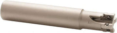 Iscar - 5/8" Cut Diam, 0.303" Max Depth of Cut, 5/8" Shank Diam, 3-1/2" OAL, Indexable Square Shoulder End Mill - HP AN.. 0702.. Inserts, Cylindrical Shank, 90° Lead Angle, Through Coolant, Series Heliplus - Industrial Tool & Supply