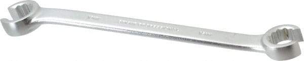 Proto - 16 x 18mm, Chrome Finish, Open End Flare Nut Wrench - 12 Points, 8-13/16" OAL, Steel, Double End Head - Industrial Tool & Supply
