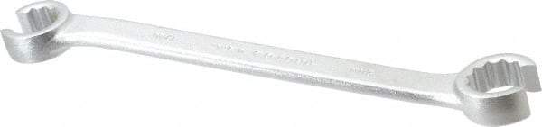 Proto - 19 x 21mm, Chrome Finish, Open End Flare Nut Wrench - 12 Points, 9-7/16" OAL, Steel, Double End Head - Industrial Tool & Supply