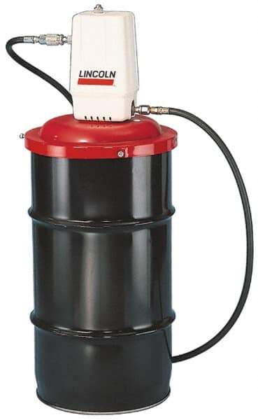 Lincoln - Grease Lubrication Aluminum Air-Operated Pump - For 120 Lb Container - Industrial Tool & Supply