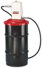 Lincoln - Grease Lubrication Aluminum Air-Operated Pump - For 120 Lb Container - Industrial Tool & Supply