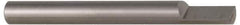 Accupro - 5/16 Inch Diameter, 2-1/2 Inch Overall Length, 1/2 Inch Split Length, Solid Carbide, Squared Split End Carbide Blank - Single End - Industrial Tool & Supply