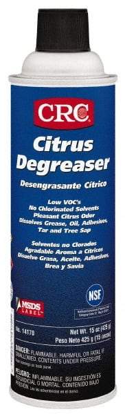 CRC - 55 Gal Drum Cleaner/Degreaser - Liquid, Citrus & Petroleum Distillate, Citrus - Industrial Tool & Supply
