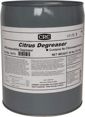 CRC - 5 Gal Bucket Cleaner/Degreaser - Liquid, Citrus & Petroleum Distillate, Citrus - Industrial Tool & Supply