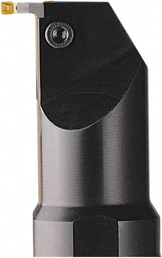 Seco - 16mm Min Bore Diam, 179.99mm OAL, 16mm Shank Diam, A-CGE Indexable Boring Bar - 40mm Max Bore Depth, LC.. 1303.. Insert, Clamp Holding Method - Industrial Tool & Supply