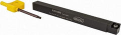 Hertel - SCAC, Left Hand Cut, 10° Lead Angle, 1/2" Shank Height x 1/2" Shank Width, Neutral Rake Indexable Turning Toolholder - 6" OAL, CC..32.5. Insert Compatibility, Series Screw-Type - Industrial Tool & Supply