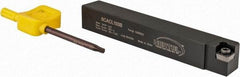 Hertel - SCAC, Left Hand Cut, 10° Lead Angle, 5/8" Shank Height x 5/8" Shank Width, Neutral Rake Indexable Turning Toolholder - 4-1/2" OAL, CC..32.5. Insert Compatibility, Series Screw-Type - Industrial Tool & Supply