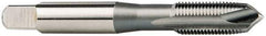 OSG - M10x1.00 Metric Fine, 3 Flute, Bright Finish, High Speed Steel Spiral Point Tap - Plug Chamfer, Right Hand Thread, 2-15/16" OAL, 1-1/4" Thread Length, 0.381" Shank Diam, Series 142 - Exact Industrial Supply