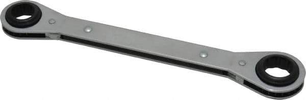 Proto - 3/4" x 7/8" 12 Point Reversible Ratcheting Box Wrench - Double End, 1-5/8" Head Diam x 1/2" Head Thickness, 9-1/4" OAL, Steel, Chrome Finish - Industrial Tool & Supply
