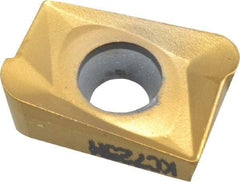 Kennametal - ANGT16234 LG Grade KC725M Carbide Milling Insert - TiN/TiCN/TiN Finish, 0.1417" Thick, 1.6mm Corner Radius - Industrial Tool & Supply