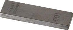 Mitutoyo - 0.109" Rectangular Steel Gage Block - Accuracy Grade 0, Includes Certificate of Inspection - Industrial Tool & Supply