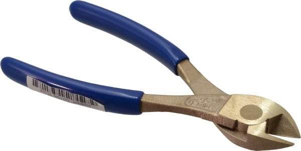 Ampco - 7" OAL, Diagonal Cutter - Aluminum Bronze Handle - Industrial Tool & Supply