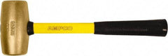 Ampco - 2 Lb Head Mallet - 14" OAL, 14" Long Fiberglass Handle with Grip - Industrial Tool & Supply