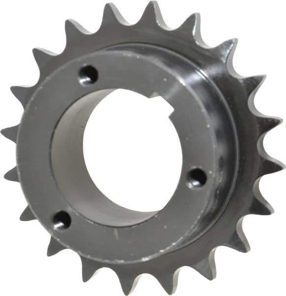 Browning - 20 Teeth, 5/8" Chain Pitch, Chain Size 50, Bushed Roller Chain Sprocket - 4" Pitch Diam, 4.32" Outside Diam - Industrial Tool & Supply