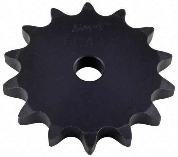 Browning - 21 Teeth, 5/8" Chain Pitch, Chain Size 50, "A" Plate Roller Chain Sprocket - 3/4" Bore Diam, 4.194" Pitch Diam, 4.52" Outside Diam - Industrial Tool & Supply