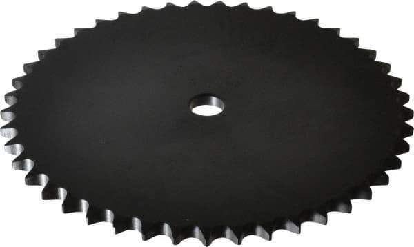 Browning - 45 Teeth, 1/2" Chain Pitch, Chain Size 40, "A" Plate Roller Chain Sprocket - 5/8" Bore Diam, 7.168" Pitch Diam, 7.45" Outside Diam - Industrial Tool & Supply