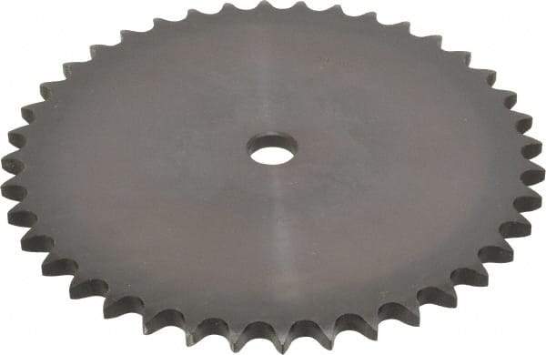 Browning - 40 Teeth, 5/8" Chain Pitch, Chain Size 50, "A" Plate Roller Chain Sprocket - 3/4" Bore Diam, 7.966" Pitch Diam, 8.32" Outside Diam - Industrial Tool & Supply