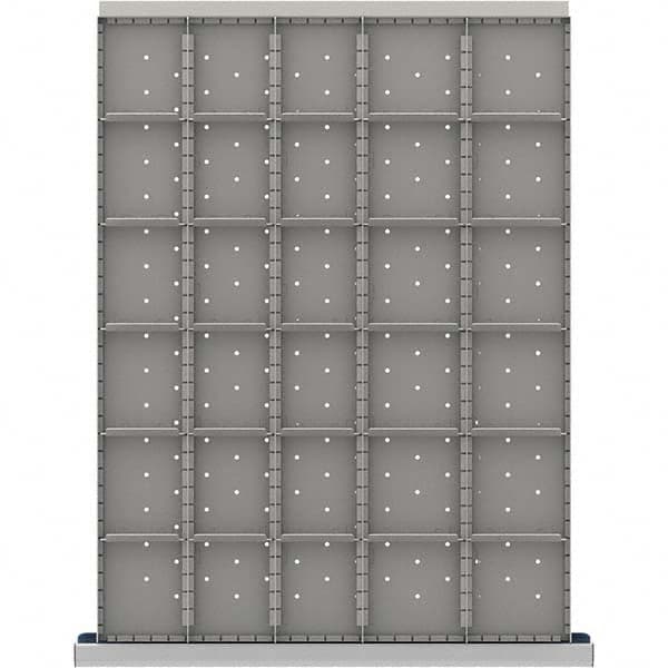 LISTA - 30-Compartment Drawer Divider Layout for 3.15" High Drawers - Industrial Tool & Supply
