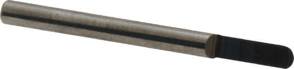 Accupro - 1/8 Inch Diameter, 1-1/2 Inch Overall Length, 3/8 Inch Split Length, Solid Carbide, Full Radius Split End Carbide Blank - Single End - Industrial Tool & Supply