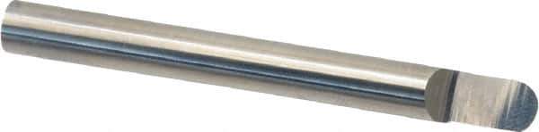 Accupro - 1/4 Inch Diameter, 2-1/2 Inch Overall Length, 3/8 Inch Split Length, Solid Carbide, Full Radius Split End Carbide Blank - Single End - Industrial Tool & Supply