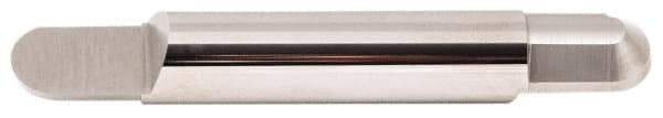 Accupro - 3/16 Inch Diameter, 3 Inch Overall Length, 3/8 Inch Split Length, Solid Carbide, Full Radius Split End Carbide Blank - Single End - Industrial Tool & Supply