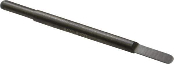 Accupro - 1/8 Inch Diameter, 2 Inch Overall Length, 3/8 Inch Split Length, Solid Carbide, Full Radius Split End Carbide Blank - Double End - Industrial Tool & Supply