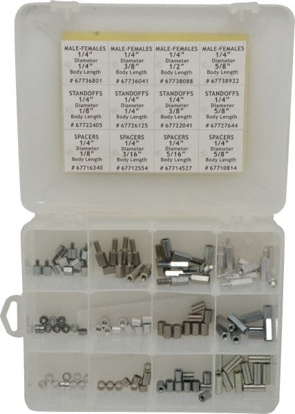 Electro Hardware - Standoff & Spacer Assortments Type: Male/Female Standoffs; Spacers; Threaded Standoffs System of Measurement: Inch - Industrial Tool & Supply