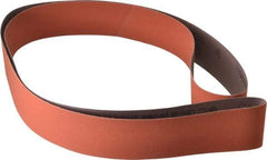 3M - 2" Wide x 72" OAL, 220 Grit, Ceramic Abrasive Belt - Ceramic, Very Fine, Coated, J Weighted Cloth Backing, Series 707E - Industrial Tool & Supply