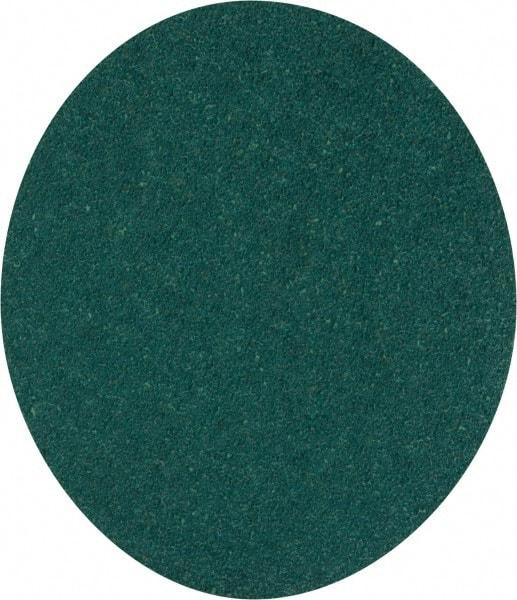 3M - 5" Diam, 40 Grit Aluminum Oxide Adhesive PSA Disc - Coarse Grade, Green, E Weighted Backing, Flexible, Use with Random Orbital Sanders - Industrial Tool & Supply